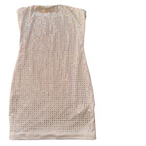 Sparkling Beige Sleeveless Top